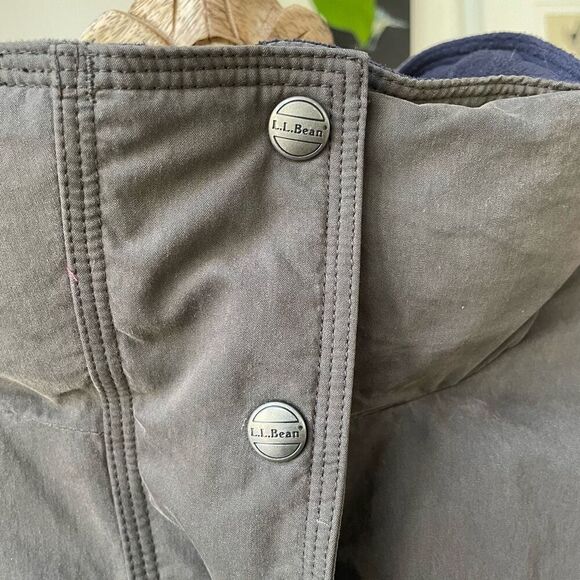 L.L. Bean Women’s Baxter State Parka Goosedown Olive Green Coat $329 M Petite - Picture 8 of 13